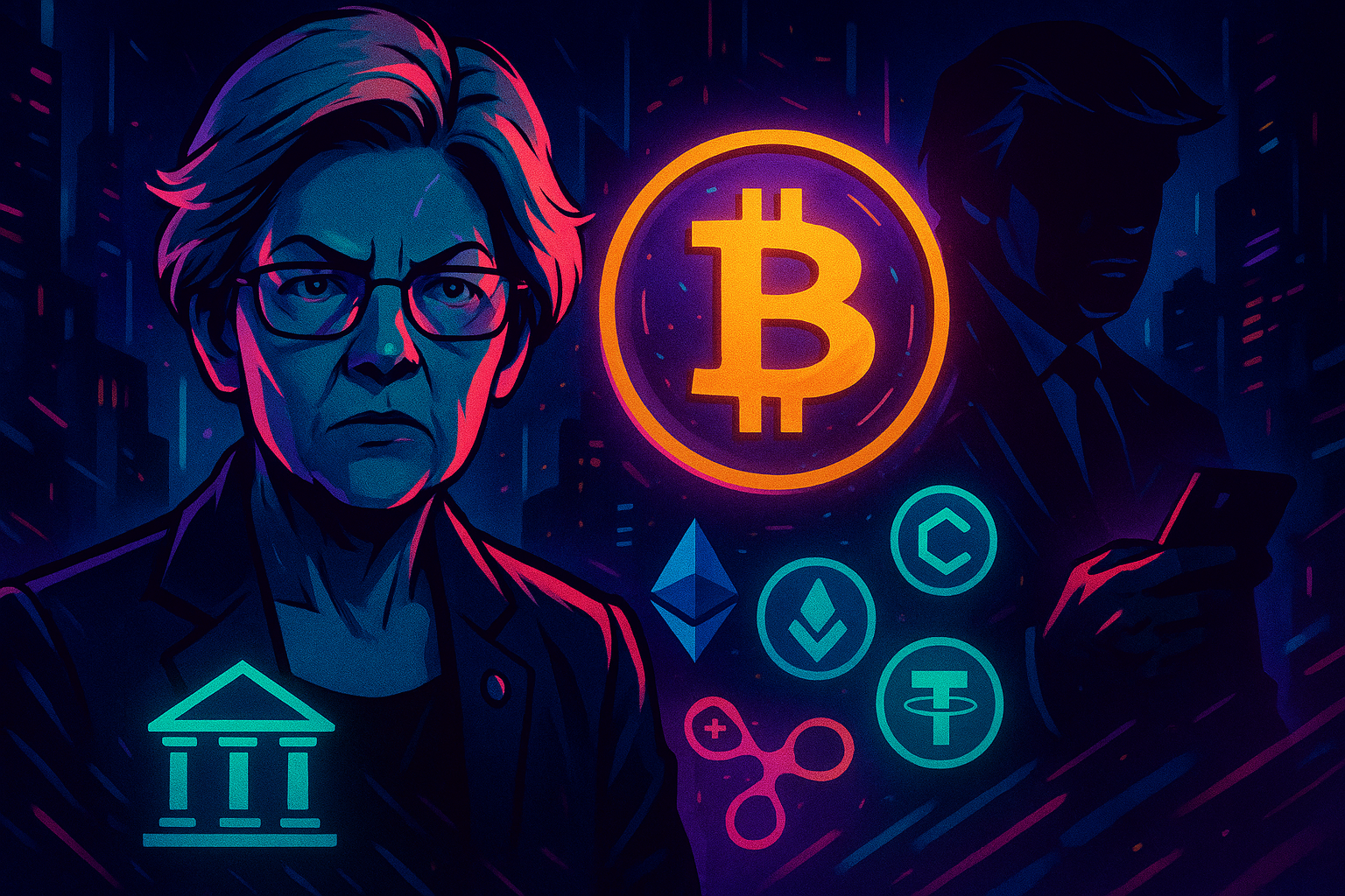 Warren Just Called Coinbase's Bank Charter Illegal — and She Wants Trump's Texts to Prove It